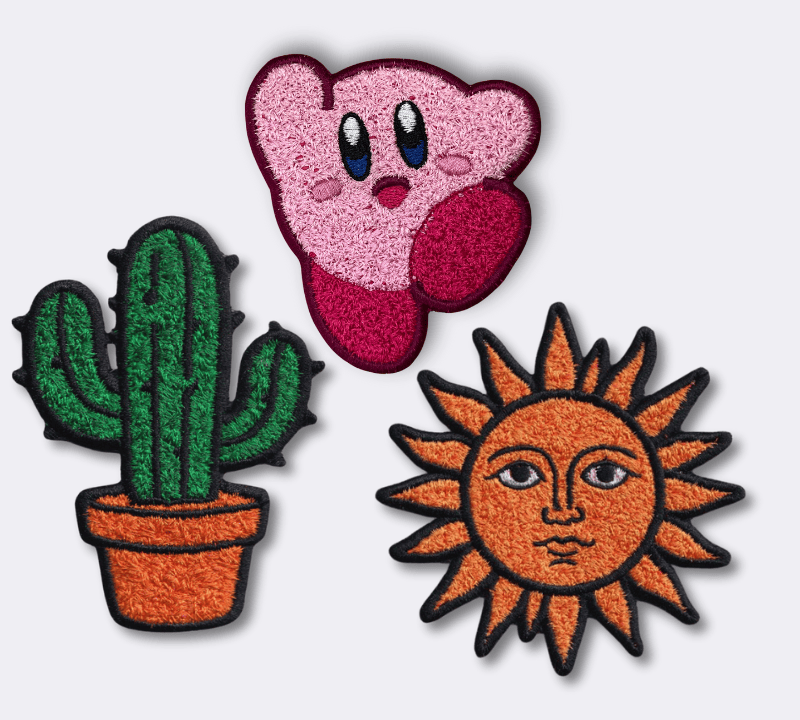 Faux Chenille Patches